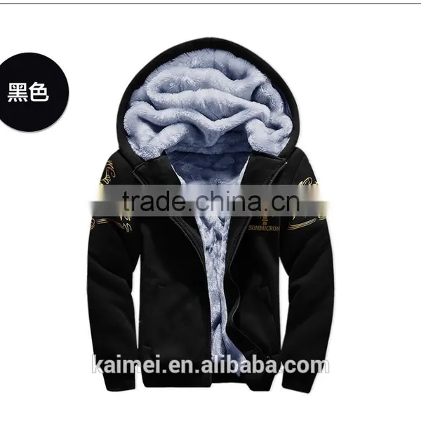 Hot and Latest Design Best-selling Winter Camo Fleece Hoodie CVC (70/30) photo-3