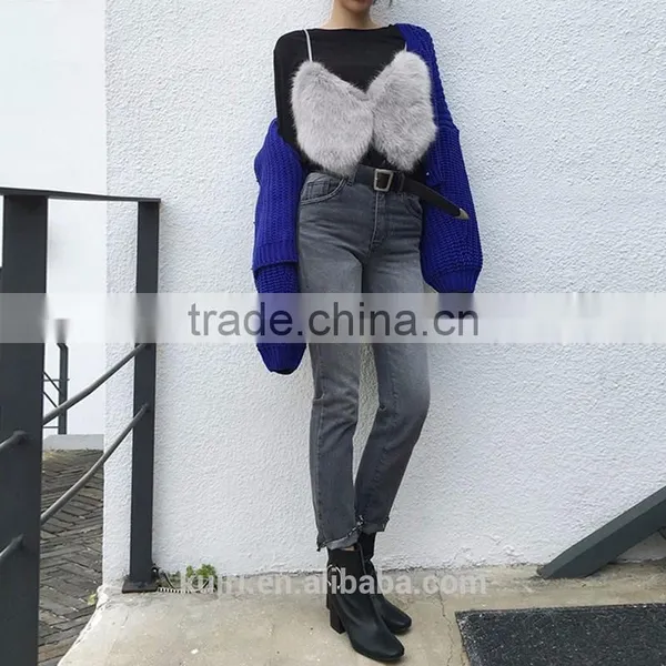Heart Love Faux Fur Jacket For Women Fashion Love Imitation Waistcoat Winter Warm Furry Jacket Gilet Veste Fpc-462 photo-2