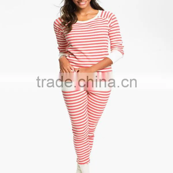 Suntex New Stylish Sexy Striped Long Thermal Underwear For China Young Ladies photo-4