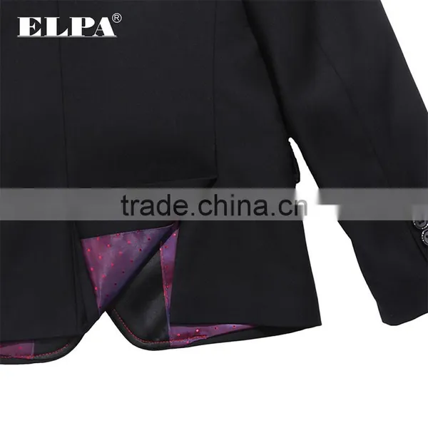 ELPA Fancy Children Kids Clothes Suit 3 Piece Black Party Suits for Boys photo-4