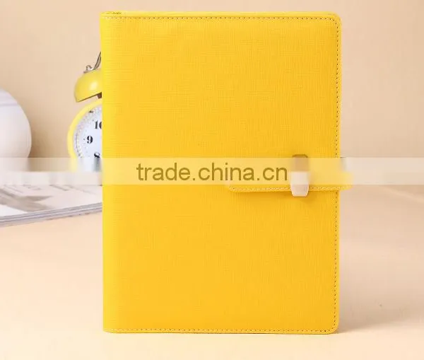 Custom Faux Leather Planner 6 Holes Loose Leaf Binder Clip Diary Notebook photo-5