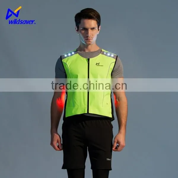 Hi Vis Reflective Night Safety Led Cycling Training Vest photo-3