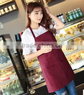 Factory Direct Wholesale Korean Aprons Simple Home Uniforms Aprons Advertising Aprons Customized photo-2