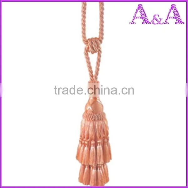 Mini Gold Caps Korean Velvet Tassel for Key Chain photo-2