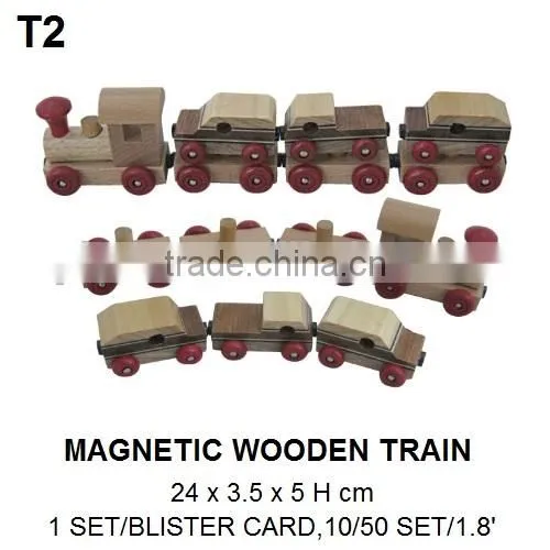 FUNNY MAGNETIC WOODEN TRAIN TOY FOR KIDS photo-5
