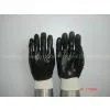 Supply Black PVC Coated Gloves