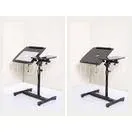 15mm PB / MDF Melamine Height Adjustable Laptop Desk With Wheels Modern DX-BJ4