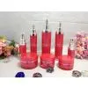Cylindrical Plastic Acrylic Cosmetic Jars and Bottles