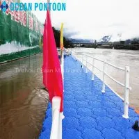 Floating plastic pontoon floating dock