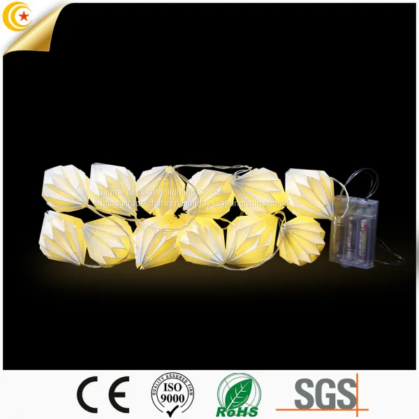 Paper String light Decoration led light Handmade lighting