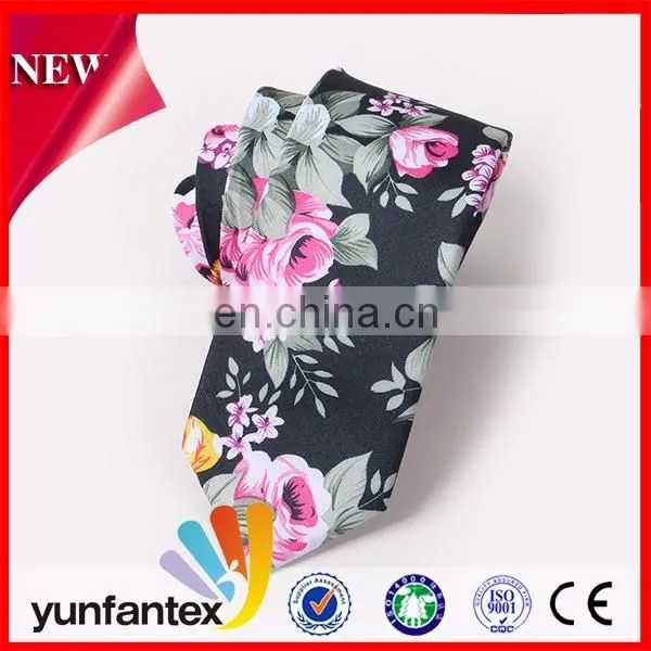 2017 Newest Design Style Casual 100 Cotton Printed Necktie for Men photo-2