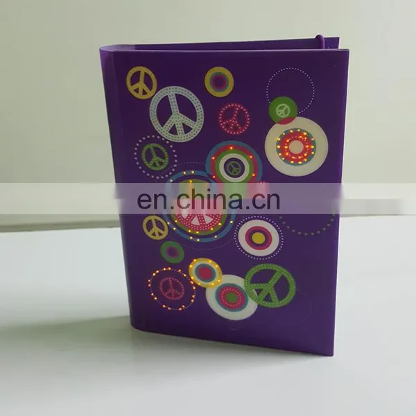 2017 China Supplie Hardcover School Cute Notebook Custom Diary Printing With Led Light photo-3