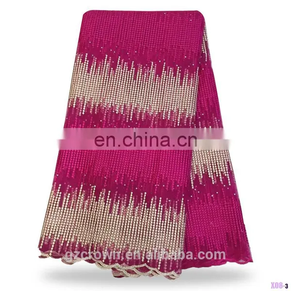 Wholesale Embroidery Water Soluble Chemical Lace African Teal Cupion Guipure Lace Fabric/Guipure Lace With Stone S170307006 photo-6