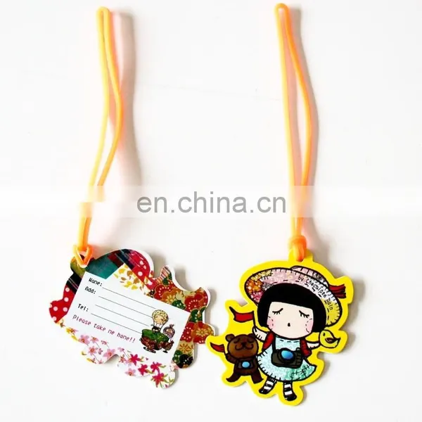 Guangzhou Factory New Products Hot Souvenir Pvc Luggage Tag With Strap photo-2