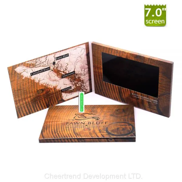 New Business Paper Video Book/Cheaper Lcd Video Brochure/Wedding Gift Video Card photo-4