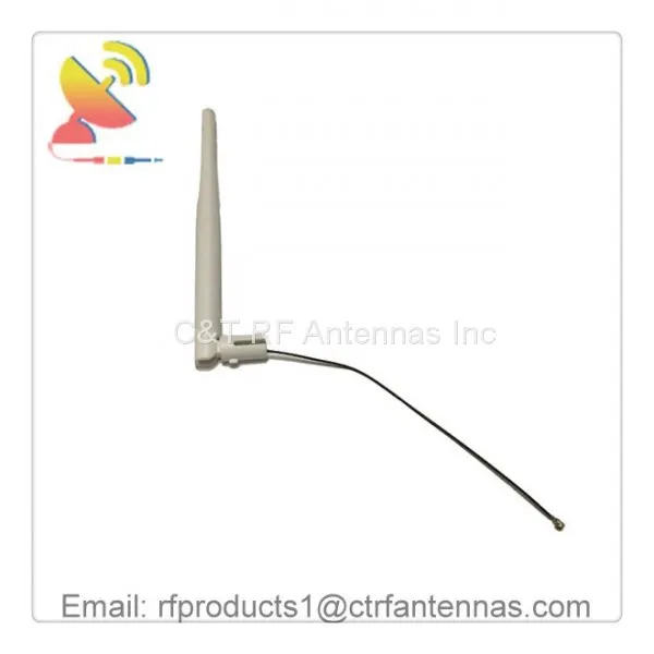 Omnidirectional 2.4GHz Dipole Antenna Wifi Antenna With Cable Extender U, FL Connector RG1.13