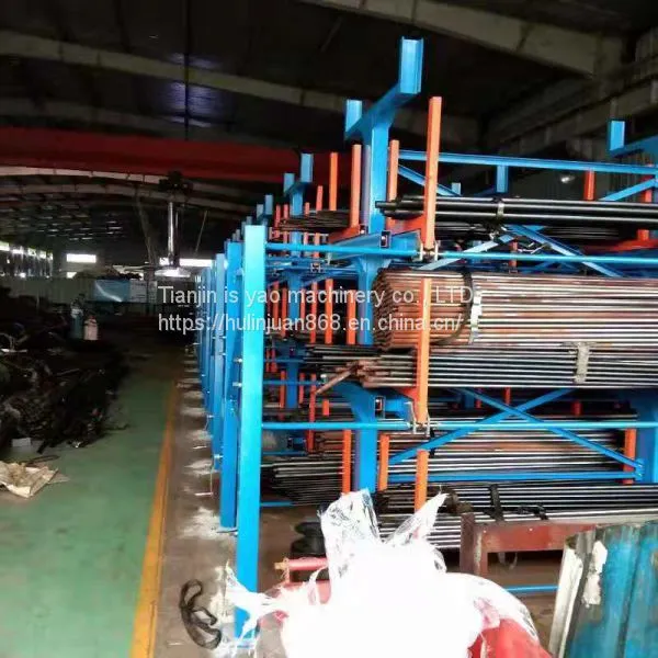 Adjustable Cantilever Racking Storage Tube Comparison Before and After Use photo-3