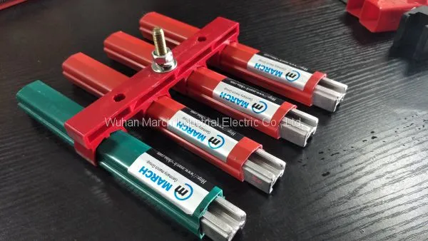 160a 200a 320a 400a Aluminum Single Conductor Busbar With Current Collector CE CCC ISO Certifictaion photo-2
