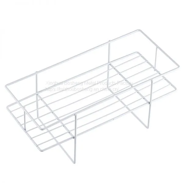 Wrought Iron Storage Rack Over The Toilet Bathroom Space Saver Metal Towel Storage Shelf photo-5