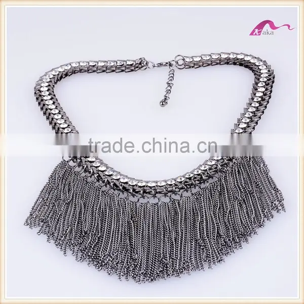Latest Design Wholesale Chunky Tassel Statement Necklace In China photo-3