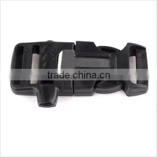 Side Release Whistle Buckle Flint Fire Starter Scaper for Bracelet Paracord photo-5