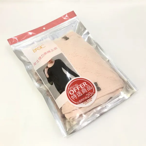 Manufacturer Apparel Garment Packaging Resealable Plastic Kids Clothing Packaging Bag photo-3