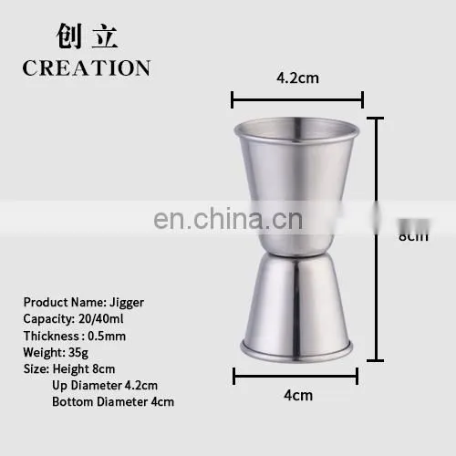 Creation Custom Logo Bar Tools Double Stainless Steel Jiggers Japanese photo-5