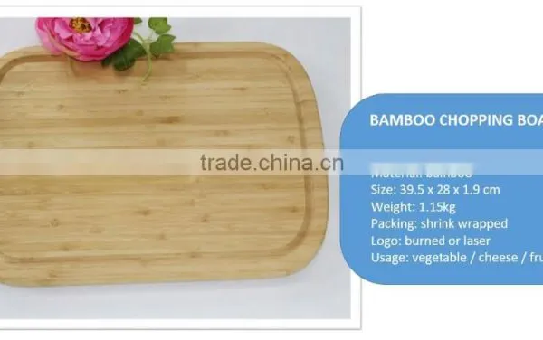 Bamboo Chopping Board With Groove photo-3
