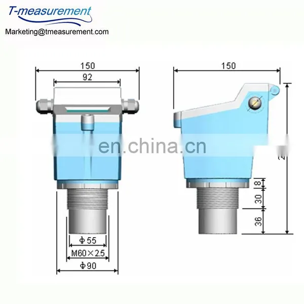 Taijia Ultrasonic Water Level Sensor Suitable for All Kinds of Corrosive Liquid Ultrasonic Level Meter photo-4