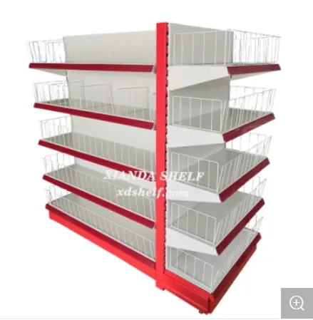 Supermarket Retail Shelves Display for Shop Grocery Light Duty Iron Rack Stand Foldable Logo Convenience Store Convenience Store