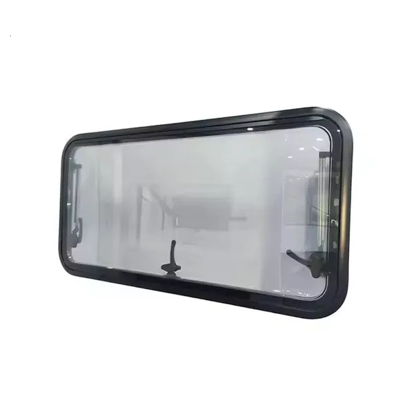MAYGOOD Factory Supply MG20RW ECE Certificated Flat Radius Corner RV Caravan Trailer Acrylic Glass Window photo-2