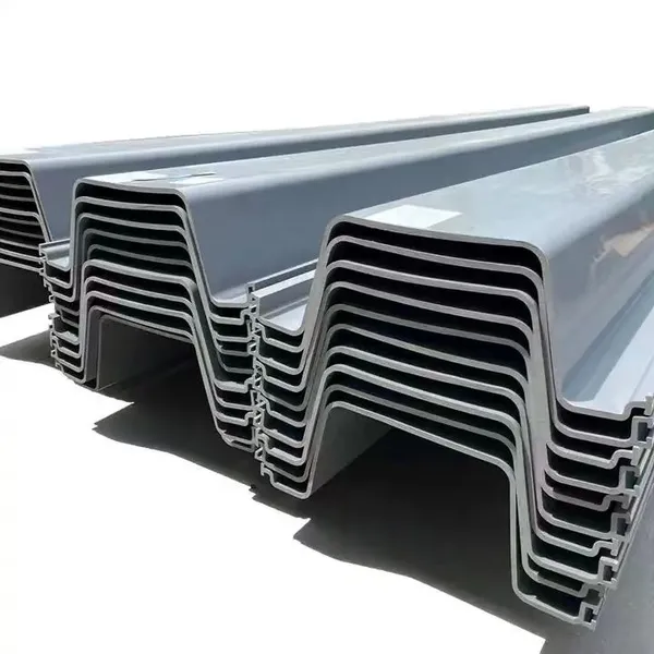 2024 New Developed Type U622 Hot Selling Grey Color Vinyl Plastic Synthetic Sheet Piles for Waterfront Structures photo-2