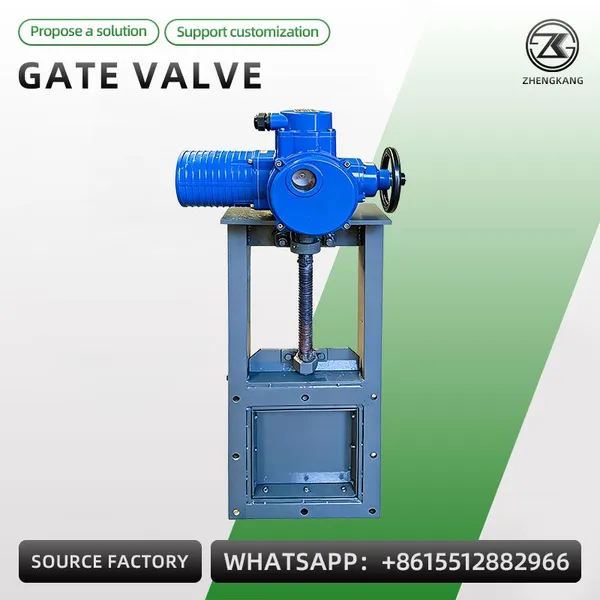 Carbon Steel Stainless Steel Slide Gate Valve Square Round Flange Knife Gate Valve photo-3