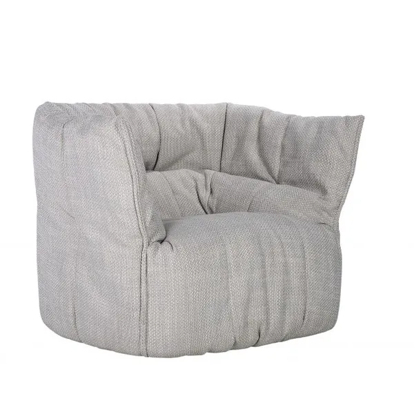 Brigantin 1-Seat Sofa Cozy Linen Fabric Lazy Armchair Japandi Wabi-Sabi Style Lounge Chair