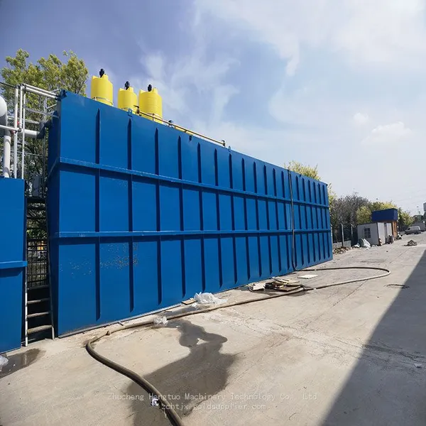 Prefabricated Integrated Sewage Treatment Equipment Skid-mounted with PLC Control System