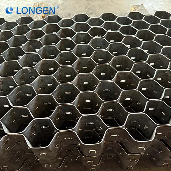 SS304 Hexsteel Hex Mesh Anchor With Bonding Holes Honeycomb Cellular Grid for Refractory Lining High Temperature photo-3