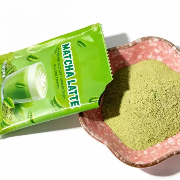 Private Label Matcha Latte Drink Powder Support Custom Flavor Packaging Logo Instant Green Tea Latte For Reseller photo-3