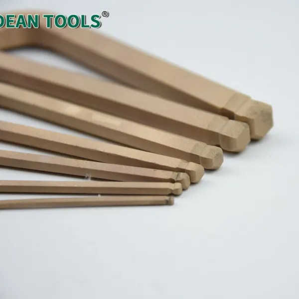Non-Sparking Hex Key With Ball Wrench Set, 7-Piece, Beryllium Copper,Smooth Surface Finish, No Burrs photo-4