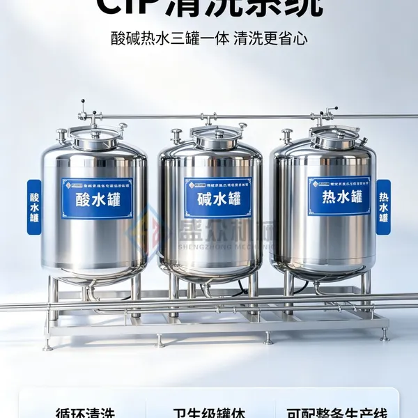Automatic CIP Cleaning Equipment CIP In-Situ Cleaning Machine Automated Online Pipe Cleaning System PLC Cleaning Unit
