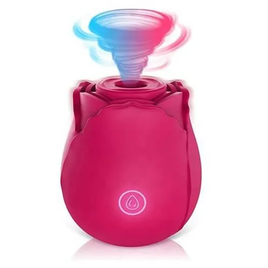 Wholesale 10 Modes Rose Clitoral Suction Vibrator Body-Safe Silicone Adult Toy