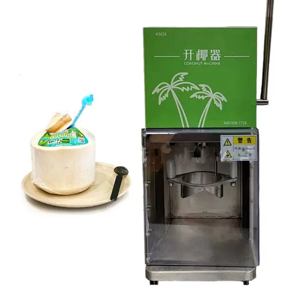 Hand Operated Coconut Opener QD-YQKK Manual Coconut Green Opening Machine for Fresh Fruit Shop and Dessert Shop Business