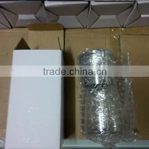 2 Package of 2 Salt Mill and Pepper Grinder Glass Body Brushed Stainless Steel photo-5