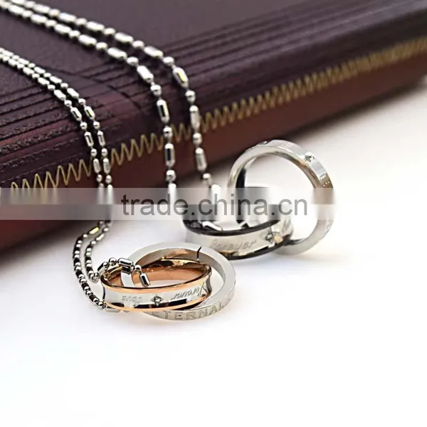 Wedding Gift Fashion Jewellery Pendant for Necklace Couple Rings Pendants photo-5
