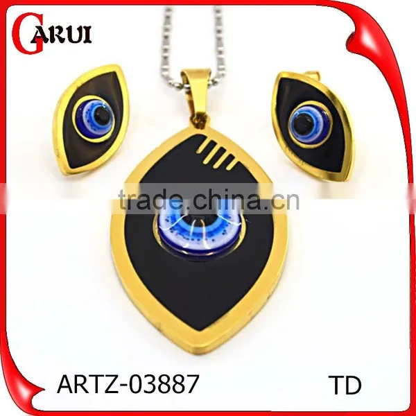 Fashion Jewelry China Evil Eye Jewelry Gold Plated African Jewelry Set Quality Choice photo-2