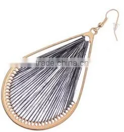 Latest Fashion Beautiful Old Design Alloy Fan Shape Earrings photo-5