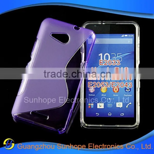 2015 Wave Pattern Design Tpu Covers for Xperia E4g E2003 E2006 E2053 E2043 photo-6