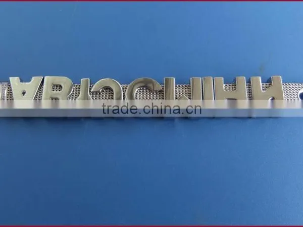 Letters Can be Wear on Steel Mesh Belt 8MM & 10MM Wide Wristband Stainless Steel Bracelet photo-5