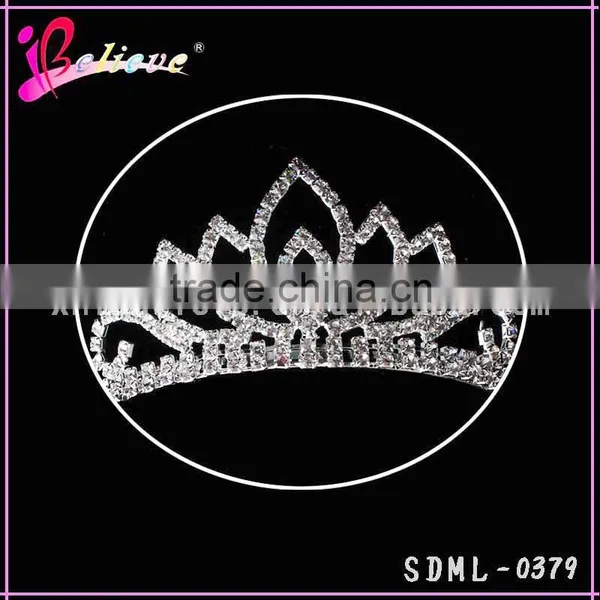 Luxury Tiara Hair Jewelry Wholesale Tiara Crown Crystal Stone Wedding Tiara for Young Girls photo-3