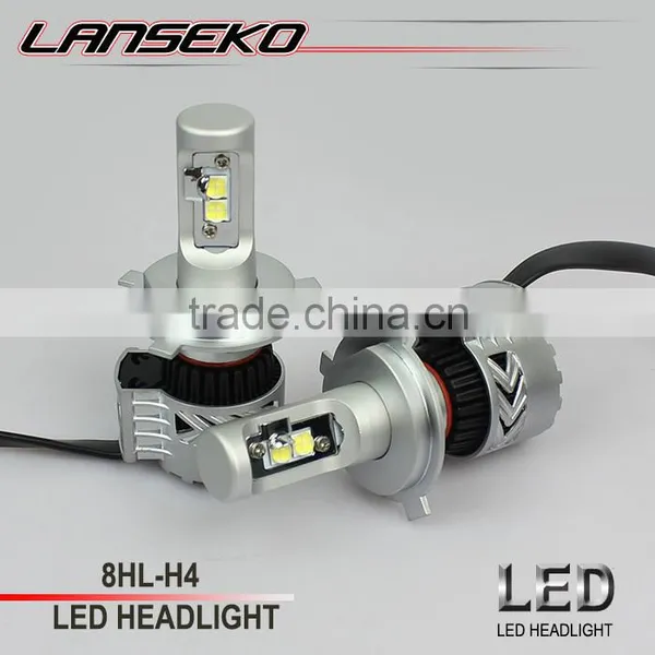 Powerful 6000lm h4 Car Led Headlight Bulb 40w Hi/lo Beam Wholesale Price 2 Years Warranty