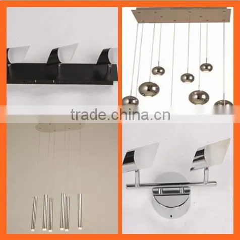 High Quality Led Simple Sandy Black Decoration Aluminum+Acrylic Chandelier Light Model RT1072-3 photo-6